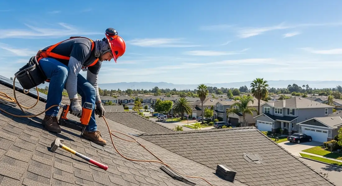 Roof repair process inspection